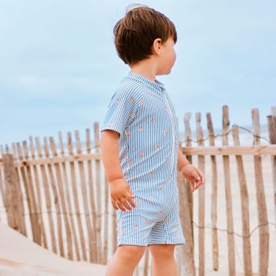 Combinaison anti-UV Rayures & crabes (3-4 ans)