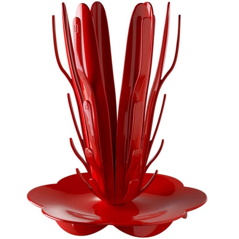Egouttoir rouge 6 biberons Angelcare
