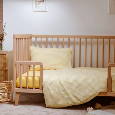 Drap housse pur coton bio Tournesol (70 x 140 cm)