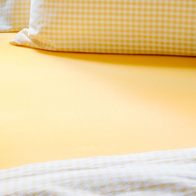 Drap housse pur coton bio Tournesol (70 x 140 cm) Kadolis Ambiance 5