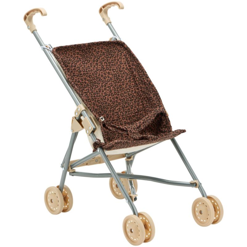 Poussette pour poupée Gaze Léopard Marron (personnalisable) Atelier Wagram Produit 3