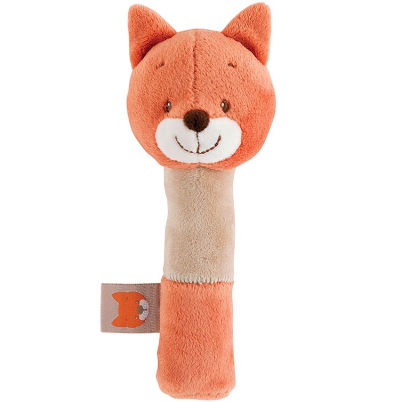 Hochet peluche Oscar le renard (17 cm) Nattou