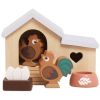 Poulailler avec poule oeufs et coq pour maison de poupée en bois FSC Le Toy Van Produit 1