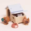 Poulailler avec poule oeufs et coq pour maison de poupée en bois FSC Le Toy Van Ambiance 6