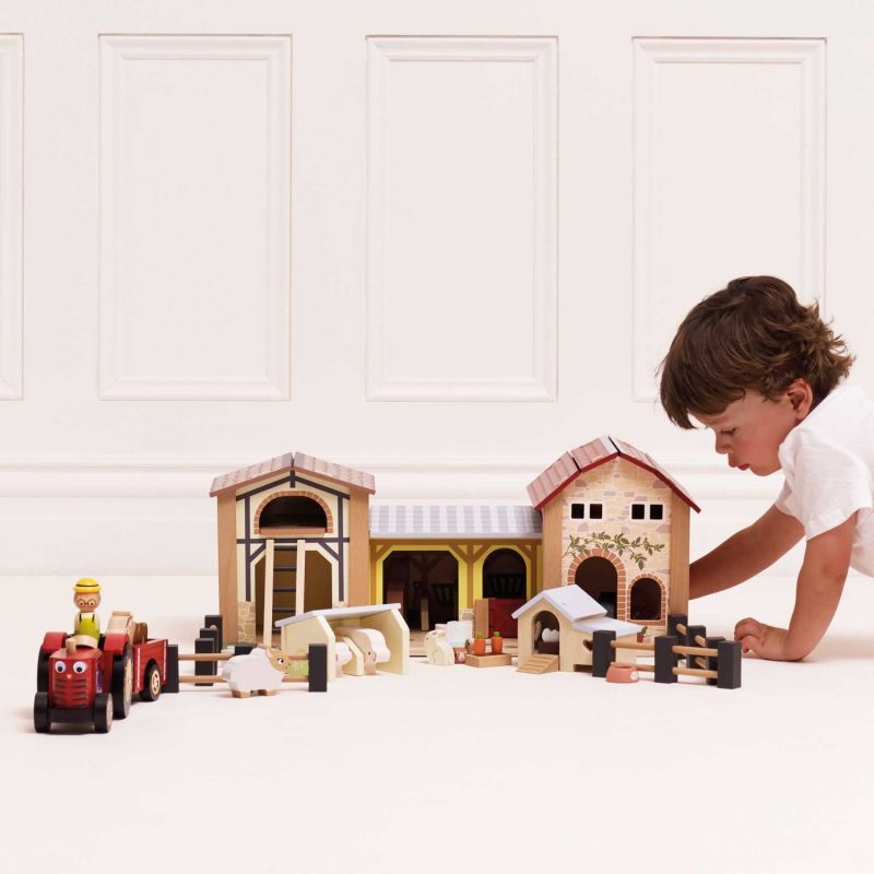 Poulailler avec poule oeufs et coq pour maison de poupée en bois FSC Le Toy Van Ambiance 4