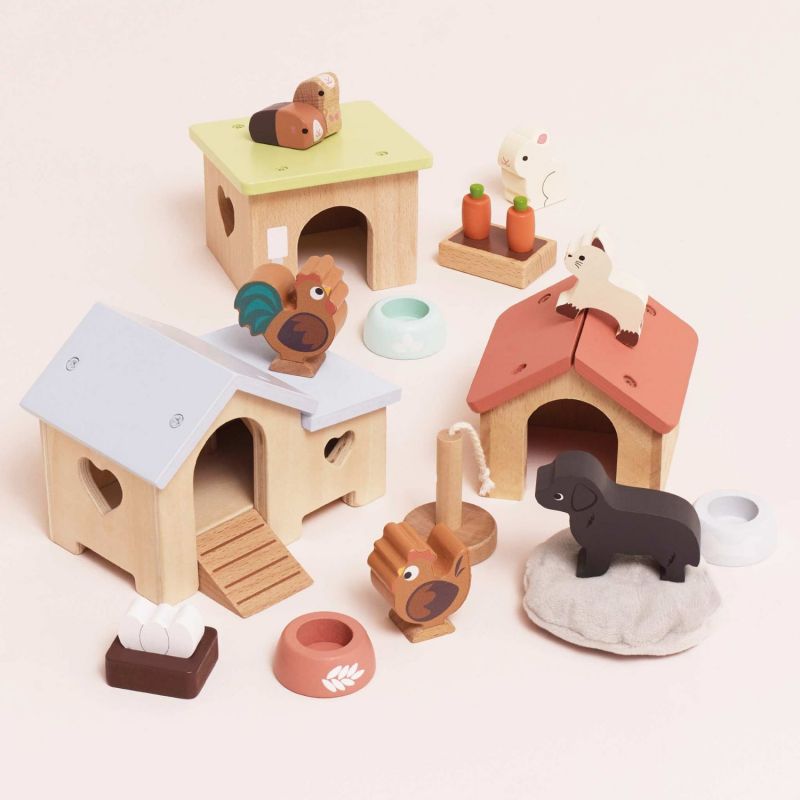Poulailler avec poule oeufs et coq pour maison de poupée en bois FSC Le Toy Van Ambiance 5
