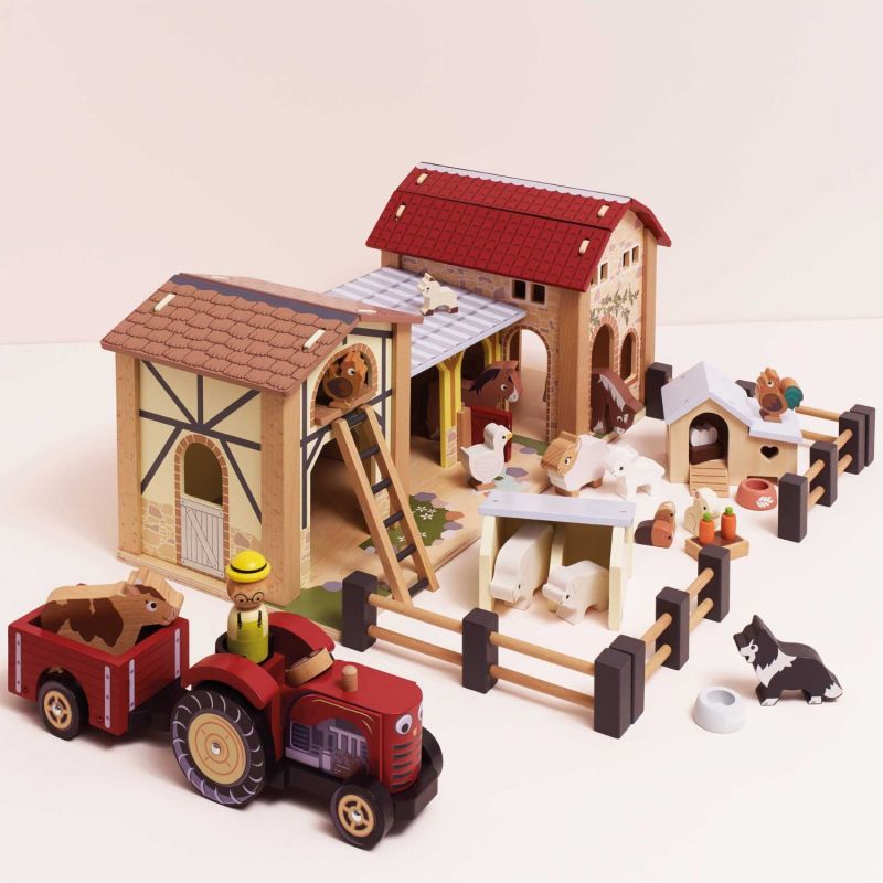 Poulailler avec poule oeufs et coq pour maison de poupée en bois FSC Le Toy Van Ambiance 9