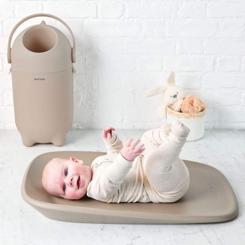 Poubelle à couche Dropy Taupe - Reconditionné Nattou Produit 2