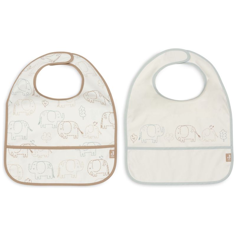 Lot de 2 bavoirs plastifiés Elephant Tales Jollein Produit 3