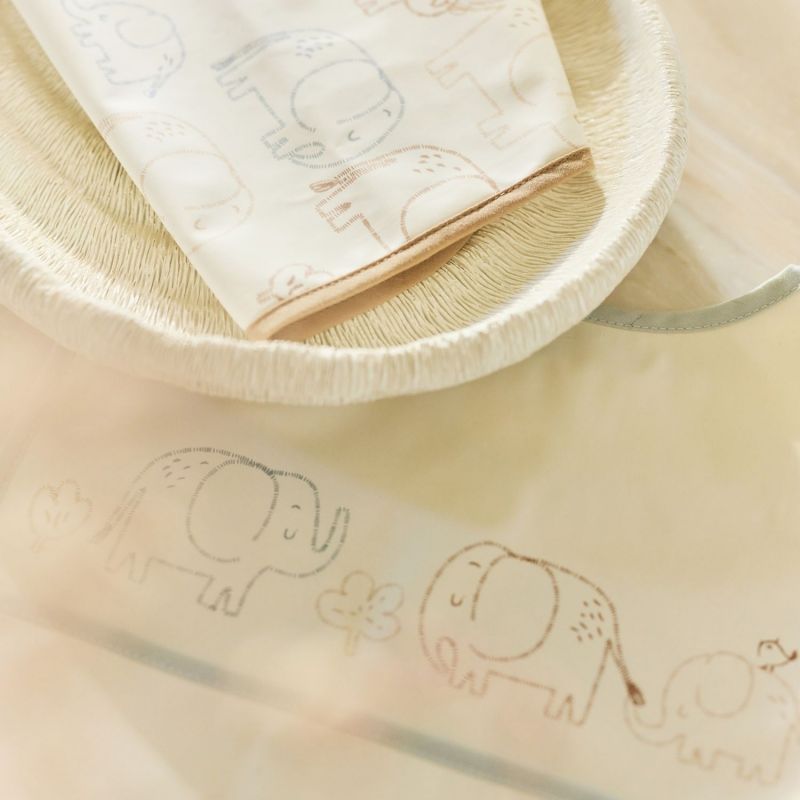 Lot de 2 bavoirs plastifiés Elephant Tales Jollein Ambiance 5