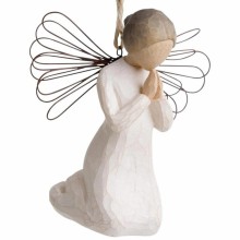 Figurine à suspendre 'Ange de la prière' (résine)  par Willow Tree