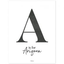 Affiche A is for Arizona (30 x 40 cm)  par Lilipinso