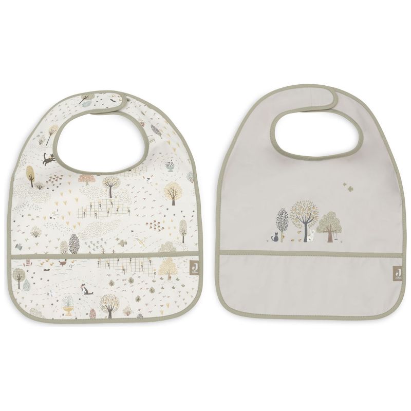 Lot de 2 bavoirs plastifiés Tiny Park Jollein Produit 3