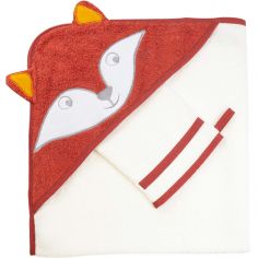 Cape de bain + gant Renard (70 x 70 cm) - Trois Kilos Sept