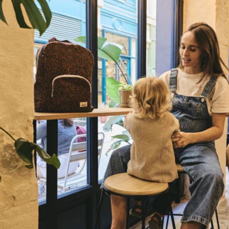Sac à dos à langer Léopard noir BEBEL Ambiance 6