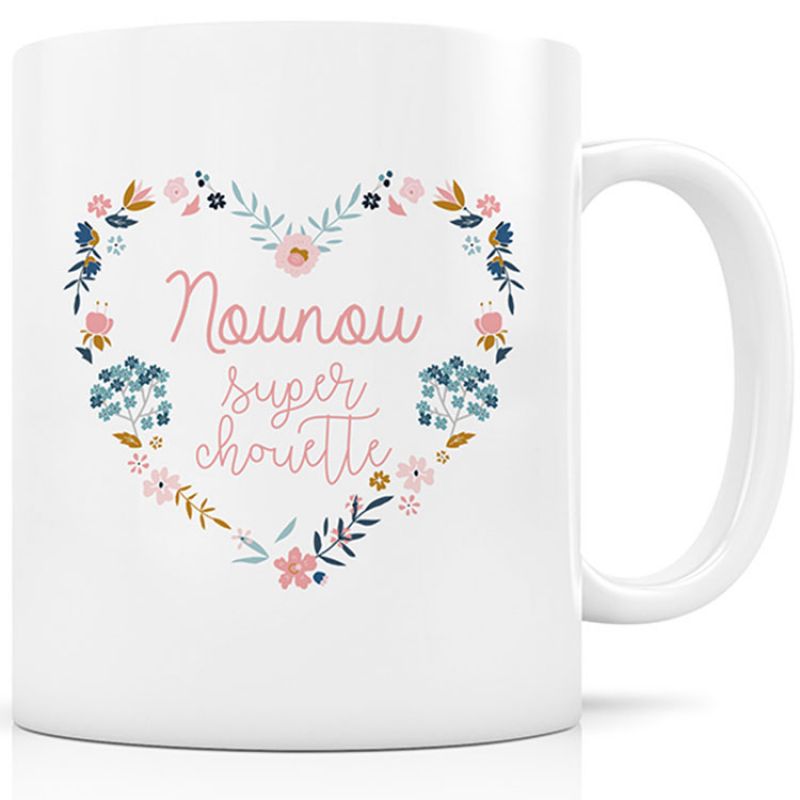 Mug céramique Nounou super chouette Signature Label Tour