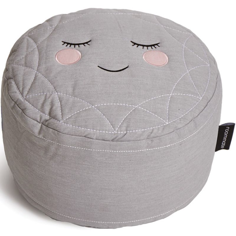 Pouf Hello sunshine gris clair Roommate