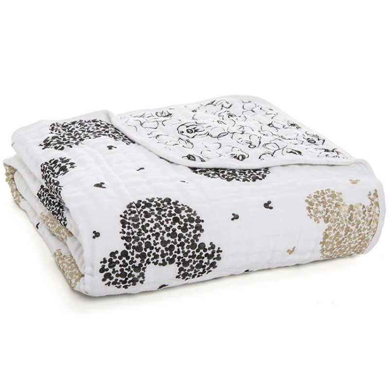 Couverture de rêve Dream Blanket Lights 90 ans de Mickey scatter (120 x 120 cm) aden + anais