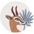 Tapis rond en coton Gazelle (100 cm) - Lilipinso