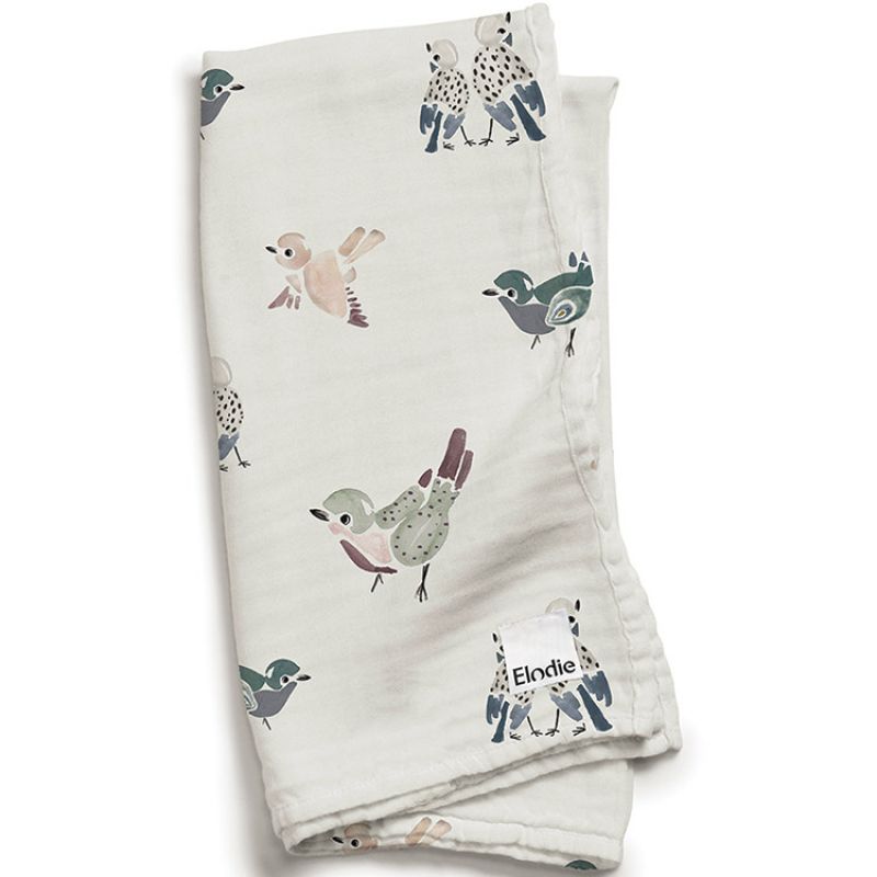 Lange en bambou et coton Feathered Friends (80 x 80 cm) Elodie Details