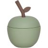 Tasse en silicone avec paille Pomme green - OYOY Mini
