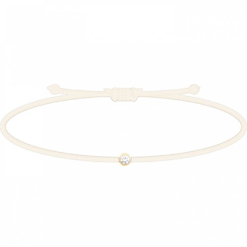 Bracelet diamant Mon Petit Diam's blanc (plaqué or jaune) My First Diamond