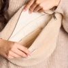 Sac banane L Sasha Teddy Beige  par Hindbag