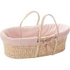 Couffin souple en osier Promenade bucolique rose clair - Combelle