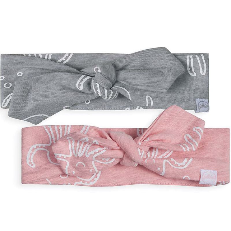 Lot de 2 bandeaux bébé Octopus rose et gris Jollein