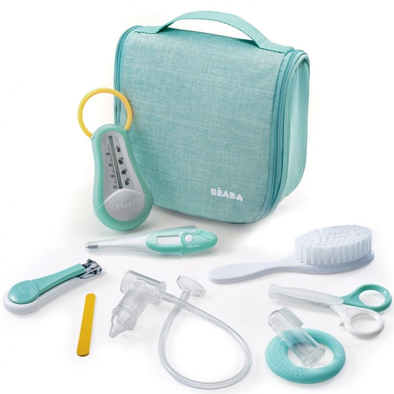 Trousse de soin vert d'eau (9 accessoires) Béaba