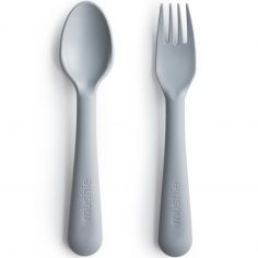 Cuillère et fourchette Cloud - Mushie