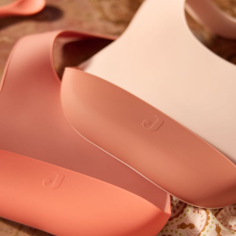 Lot de 2 bavoirs en silicone Blush Shades Jollein Ambiance 4