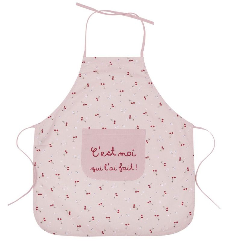 Tablier enfant en coton enduit Cerise (3-6 ans) BB & Co Produit 1 grande taille