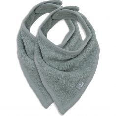 Lot de 2 bavoirs bandana Sea Green - Jollein