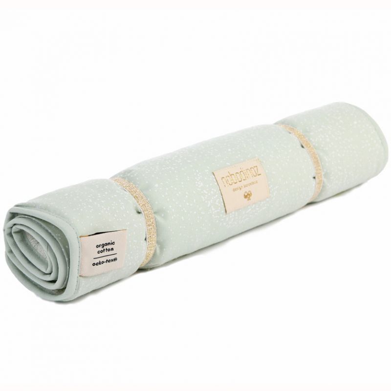 Tapis à langer Nomad White bubble Aqua (35 x 60 cm) Nobodinoz