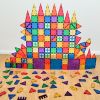 Kit de construction magnétiques couleur vive (110 pièces) Cleverclixx Ambiance 8