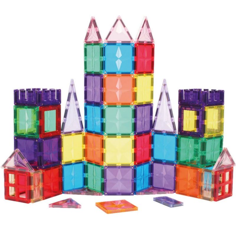 Kit de construction magnétiques couleur vive (110 pièces) Cleverclixx Produit 4