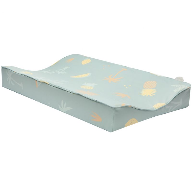 Matelas à langer hydrofuge Tropical Island verte (72 x 44 cm) Luma Babycare