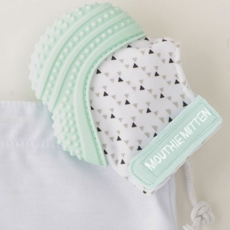 Mitaine de dentition vert menthe Malarkey Kids