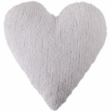 Coussin coeur blanc (45 x 50 cm)  par Lorena Canals