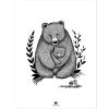 Affiche ours Family bear (30 x 40 cm)  par Lilipinso