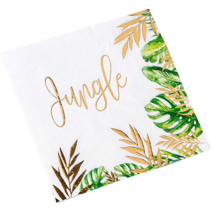 Lot de 16 serviettes en papier Tropical Fever Arty Fêtes Factory