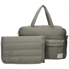 Sac à langer matelassé imperméable vert
