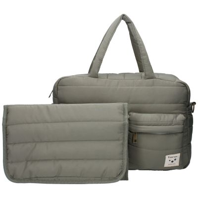 Sac à langer matelassé imperméable vert
