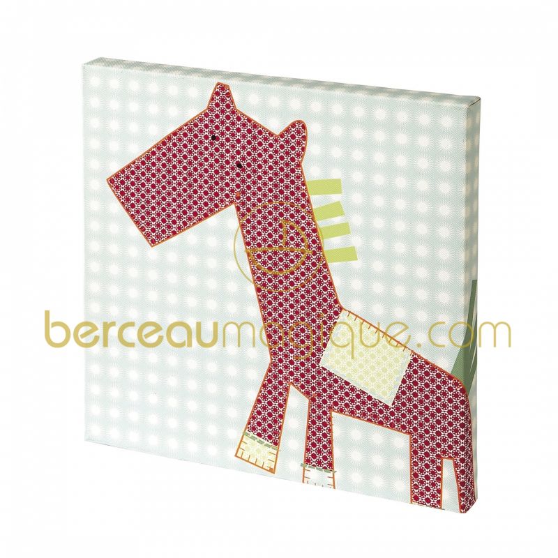 Tableau Poney rouge Gingerbread (30 x 30 cm) Mamas and Papas