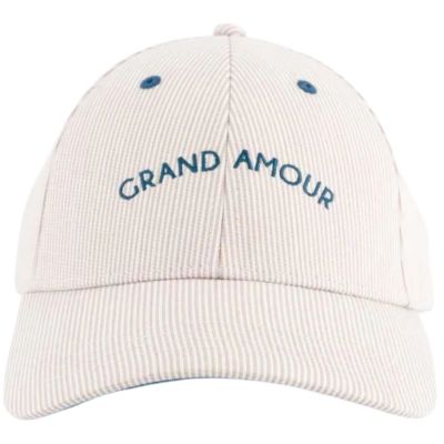 Casquette adulte Grand Amour crème (tour de tête 56-61 cm) Chamaye