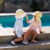 Bob anti-UV Motif damier jaune pâle et sel marin (1-3 ans) Lässig Ambiance 7