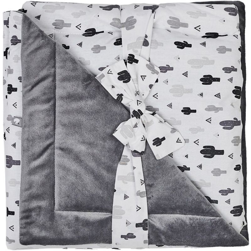 Couverture en polaire Minky Luxe P'tit Cactus (70 x 100 cm) BB & Co