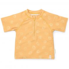 T-shirt de bain anti-UV manches courtes Seashells Sunny Yellow (1-2 ans) - Little Dutch