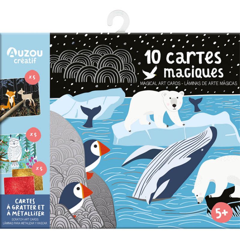 10 cartes magiques à gratter et à métalliser Auzou Editions